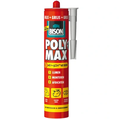 Afbeelding van Bison poly max express 425 gram grijs