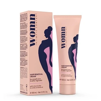 Afbeelding van womn Intimate Comfort Ontharingscrème voor bikinilijn en oksels, 100 ml