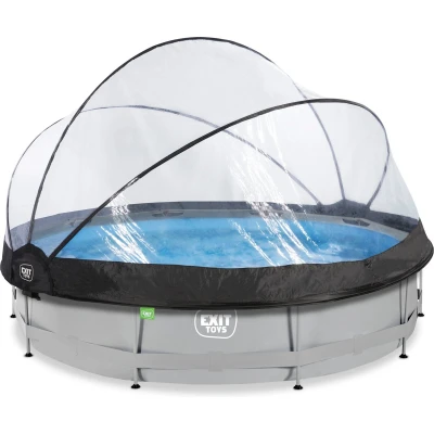 Afbeelding van EXIT zwembad met overkapping ø360cm Soft Grey
