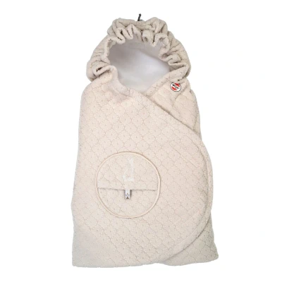 Afbeelding van Lodger Wikkeldeken Maxi cosi Autostoel Speelkleed Fleece 0 3J Creme