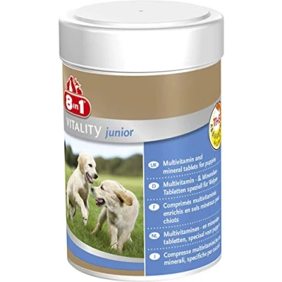 Afbeelding van 100 Tabletten Vitality Junior 8in1 Hondenvoer