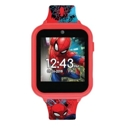 Afbeelding van Disney Marvel Uniseks kinderhorloge met siliconen armband SPD4588, rood/blauw/zwart., Riem