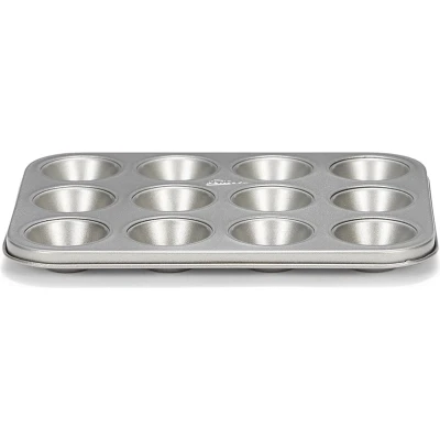 Afbeelding van Patisse Mini Muffinvorm Silver Top Grijs 12 Muffins