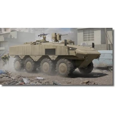Afbeelding van 1:35 HobbyBoss 84509 IDF Eitan Wheeled APC Militair Voertuig Plastic Modelbouwpakket