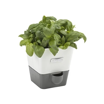 Afbeelding van Cole &amp; Mason Kruidenpot Self Watering Kunststof Wit/Grijs