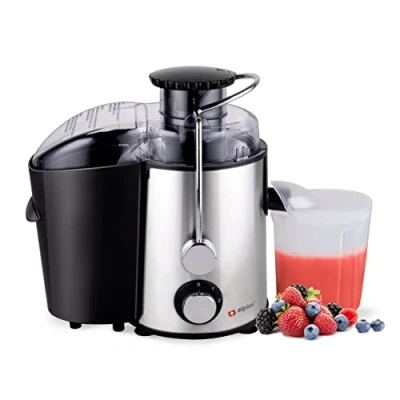 Afbeelding van alpina Sapcentrifuge Groente en Fruitpers Juicer 0,6L Sapkan 1L Pulpbak 2 Snelheden