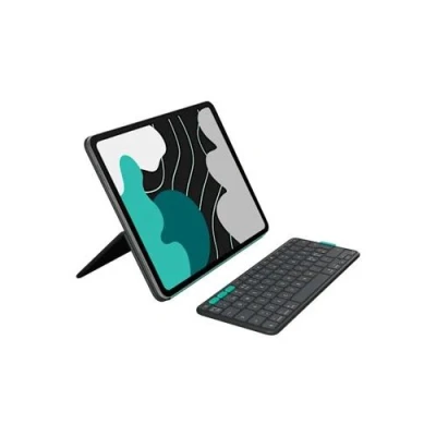 Image de Logitech Flip Folio Clavier full size sans fil Bluetooth LE QWERTY Nordique (Danois/Finnois/Norvégien/Suédois) graphite pour Apple 13 inch iPad Air (M2, M3); Pro (M4)