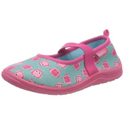 Afbeelding van Playshoes pantoffels, uilen, uniseks, kinderen, turkoois 15