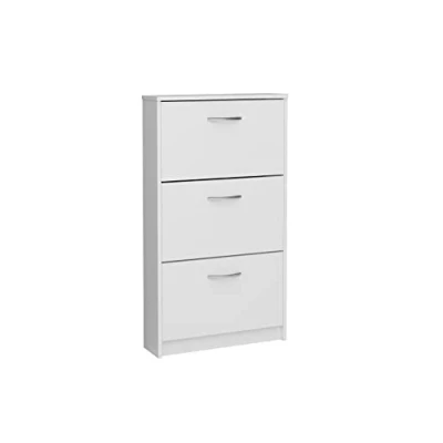 Afbeelding van Schoenenkast Step Wit 58,5x104,5x17 cm Melamine
