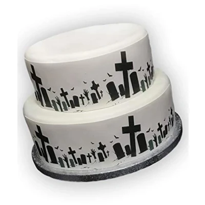 Afbeelding van Top That Eetbaar Halloween decoratief lint, perfect voor het versieren van taarten, eenvoudig te gebruiken