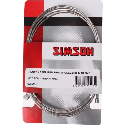 Afbeelding van Simson Rem Binnenkabel Universeel RVS 2.35 m