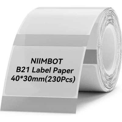 Afbeelding van Niimbot Labels/Etiketten B21/B1/B3S 40x30mm Transparant
