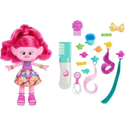 Image de Poupée Mattel Trolls 3 Poppy Cheveux à Paillettes