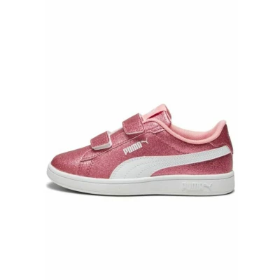 Afbeelding van Smash 3.0 Glitz Glam sneakers voor Dames, Roze/Wit, Maat 31,5 PUMA