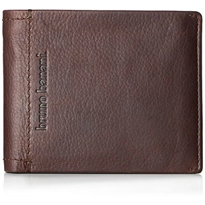 Afbeelding van bruno banani Leren Portemonnee Arizona Wallet Quer Brown Bruine