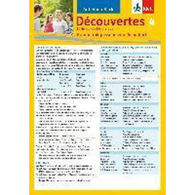 Afbeelding van Découvertes Série jaune und bleue 4. Grammatik