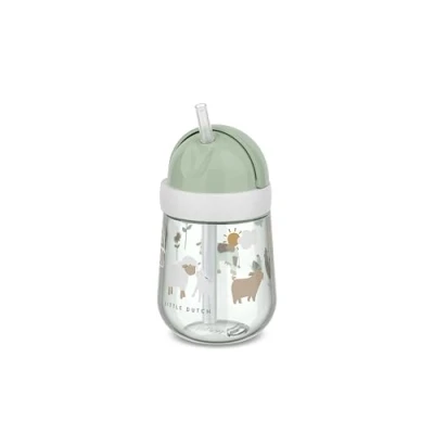Image de Mepal Gobelet à paille pour bébé Mio Biberon tout petit partir de 9 mois Bouteille boire étanche les petits 300 ml Little Farm