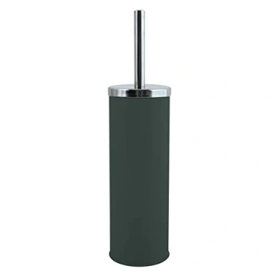 Afbeelding van MSV Toiletborstel in houder/wc borstel metaal donkergroen 38 cm Badkamer