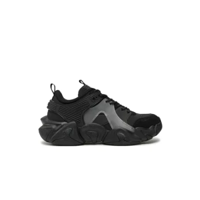 Afbeelding van Guess CESI Sneakers laag, Heren, Maat: 42, Black Imitatieleer/ textiel