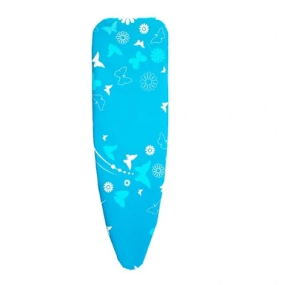 Afbeelding van Intirilife Strijkplankhoes van soepel katoen met blauw vlindermotief