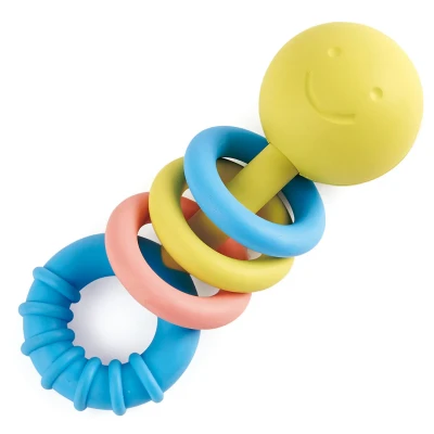 Afbeelding van Hape Klappernde BEISSRINGE, Einfach ZU Greifen UND Bequem Bijtring voor kinderen, Maat: One Size, Yellow/blue