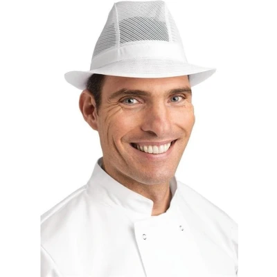 Afbeelding van Trilby hoed zonder haarnet wit M