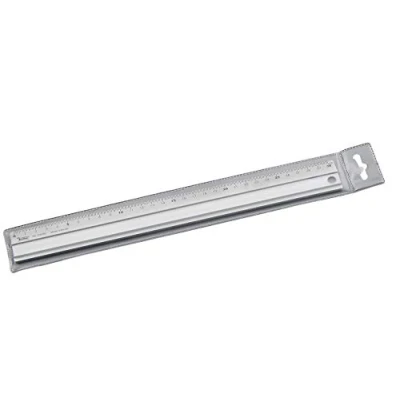 Image de FOLIA 23040 RÈGLE EN ALUMINIUM 40 CM REVÊTEMENT ANTIDÉRAPANT