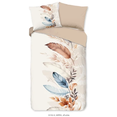 Afbeelding van Good Morning Feather Bliss Dekbedovertrek Beige 2 persoons (200 x 200/220 cm)