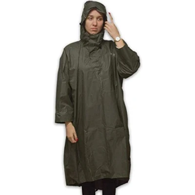 Afbeelding van LOWLAND OUTDOOR® Wandelponcho 100% waterdicht (10.000mm) ademend (8.000g/M²) PFAS vrij!
