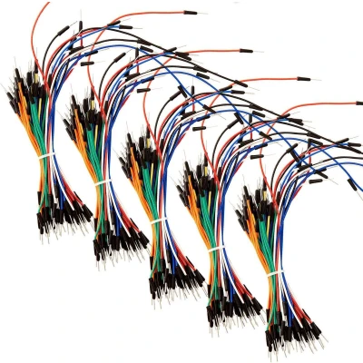 Afbeelding van AZDelivery 5 x 65Jumper Draadspringers compatibel met Arduino Breadboard, plug in board Inclusief E Book!