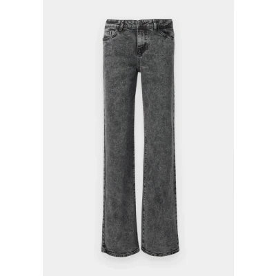 Afbeelding van Noisy may Jeans Nmyolanda Nw Wide Az391dg Fwd 27035210 Dark Grey Denim Dames Maat W25 X L32