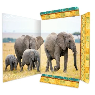 Afbeelding van RNK 45377 aktetas olifant 310 x 440 mm documentenmap voor DIN A3 met elastische sluiting 1 stuk