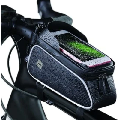 Afbeelding van NK fietstas voor stuur, met mobiele telefoonhouder, waterdicht, touchscreen venster tot 7 inch, opbergtas, zonwering, koptelefoonsleuf