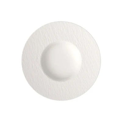 Afbeelding van Villeroy &amp; Boch Manufacture Rock wit pastabord 29 cm, vaatwasmachinebestendig, magnetronbestendig, servies, soep, keramische borden, premium porselein