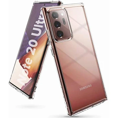 Afbeelding van Ringke beschermhoes voor Galaxy Note 20 Ultra [Fusion] Transparant Polycarbonaat Solide Back TPU Zachte Bumper Schokbestendige [militaire verdediging] 5G Hoesje