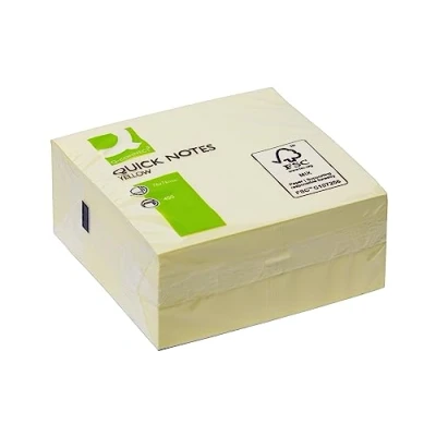 Afbeelding van Q Connect, Plakbriefje, Sticky Notes Snelle Notitieblokjes (76 x 76 mm)