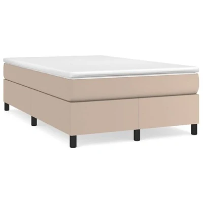 Image de vidaXL Sommier à lattes de lit matelas cappuccino 120x190cm similicuir