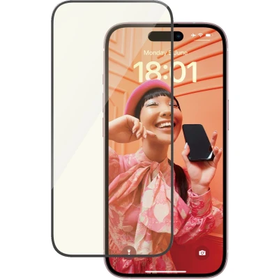 Afbeelding van PanzerGlass Ultra Wide Fit Apple iPhone 15 Blauw Licht Filter Screenprotector Glas Zwart