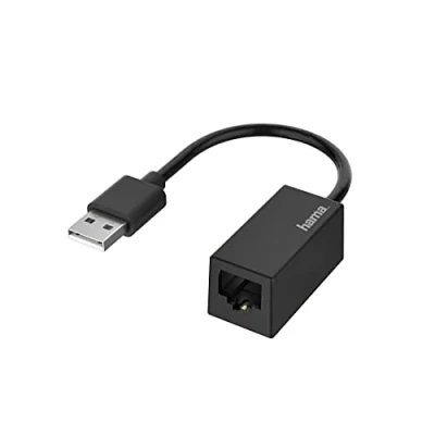 Afbeelding van Hama Netwerk Adapter Usb Stekker Lan/Ethernet Aansluiting Fast Ethernet