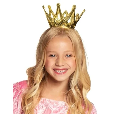 Afbeelding van Boland Kroontje Amy Goud Één maat Kinderen en volwassenen Vrouwen Prinsen Prinsessen Koningsdag Holland Supporter
