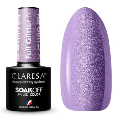 Afbeelding van Claresa UV/LED Gellak 5ml Full Glitter 6 Purple