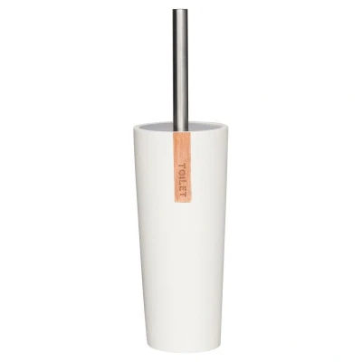 Afbeelding van Sealskin Pierra Toiletborstel met houder Polyresin Wit