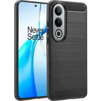 Afbeelding van imoshion Hoesje Geschikt voor OnePlus Nord CE 4 Siliconen Brushed Backcover Zwart
