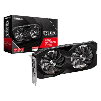 Image de Carte Graphique ASRock Radeon RX 6600 90 GA2RZZ 00UANF 8Go 8K UHD GDDR6 PCI Express 4.0 Noir