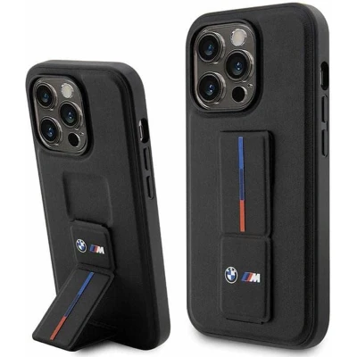 Afbeelding van BMW hoesje voor iPhone 14 Pro 6.1&quot; Zwart hardcase Grip Hot Stamp