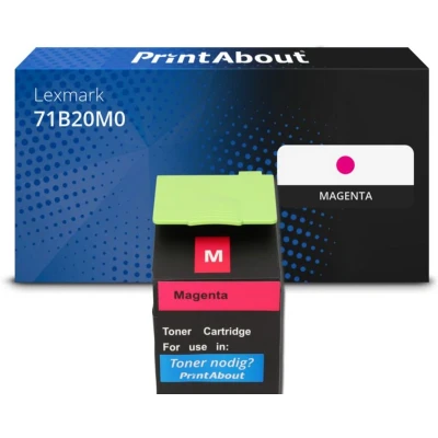 Afbeelding van Huismerk Lexmark 71B20M0 Toner Magenta