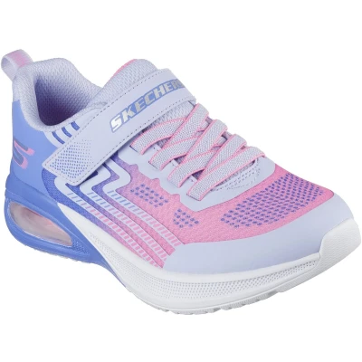Afbeelding van Skechers Microspec Max Advance Sneakers voor meisjes, zwart/lavendel, 1 UK kind