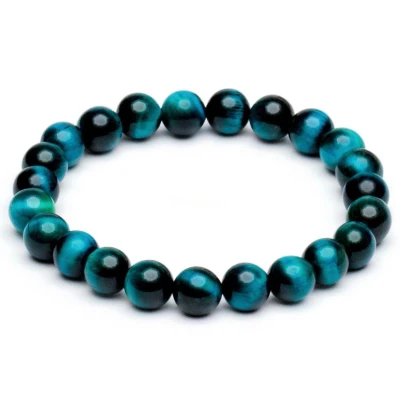Afbeelding van Zentana Balans Armband Tijgeroog Blauw Valkenoog Besluitvaardigheid