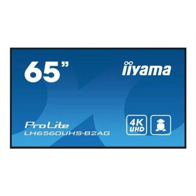 Image de iiyama ProLite LH6560UHS B2AG Classe de diagonale 65&quot; (64.5&quot; visualisable) écran LCD rétro éclairé par LED signalisation numérique avec lecteur multimédia intégré et récepteur sans fil 4K UHD (2160p) 3840 x 2160 DEL faça