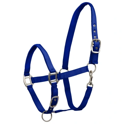 Afbeelding van Waldhausen Perlon Satin Halster Donkerblauw Shet